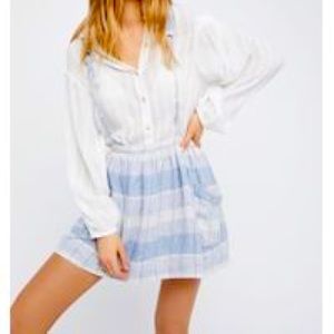 NWOT Free People Suspender Skirt